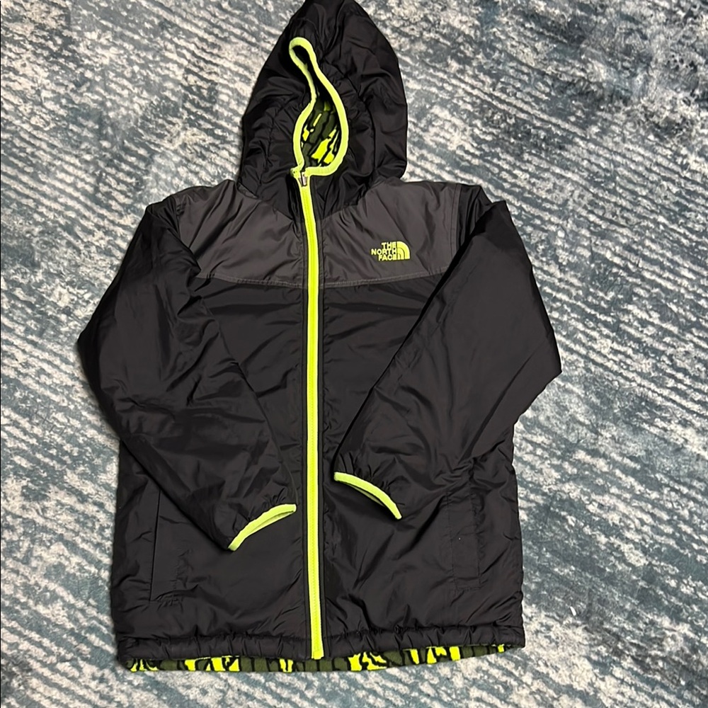 The North Face Kids Black and Yellow Jacket